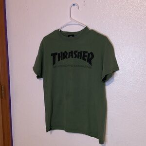 Thrasher Green Short Sleeve Tee